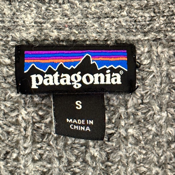 Patagonia Worn Wear Open Front Gray Cardigan (Size: Small) - Picture 5 of 8
